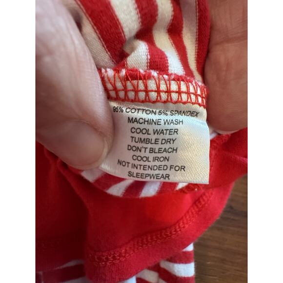 All Mine Baby Girl 2 Piece Stripe Christmas PJ's 18 Months Ruffles - Picture 11 of 13